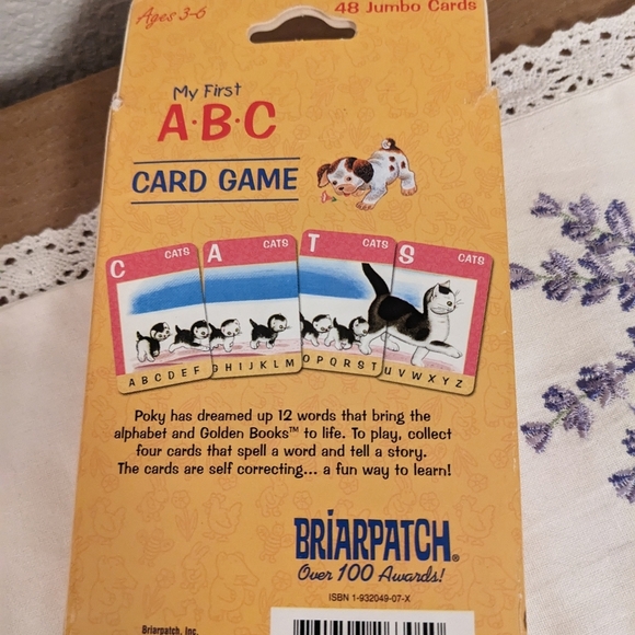 A Little Golden Book My First ABC Alphabet Card Game Briarpatch VTG 2002 classic - Picture 2 of 3